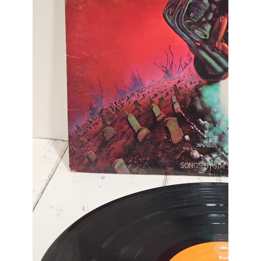 Meat Loaf Bat Out Of Hell Vintage Vinyl LP 1977 Epic Cleveland Record PE-34974 - Picture 7 of 14